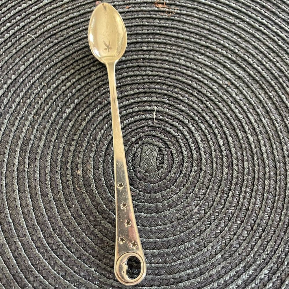 Tiffany Silver Moon & Star Baby Spoon.